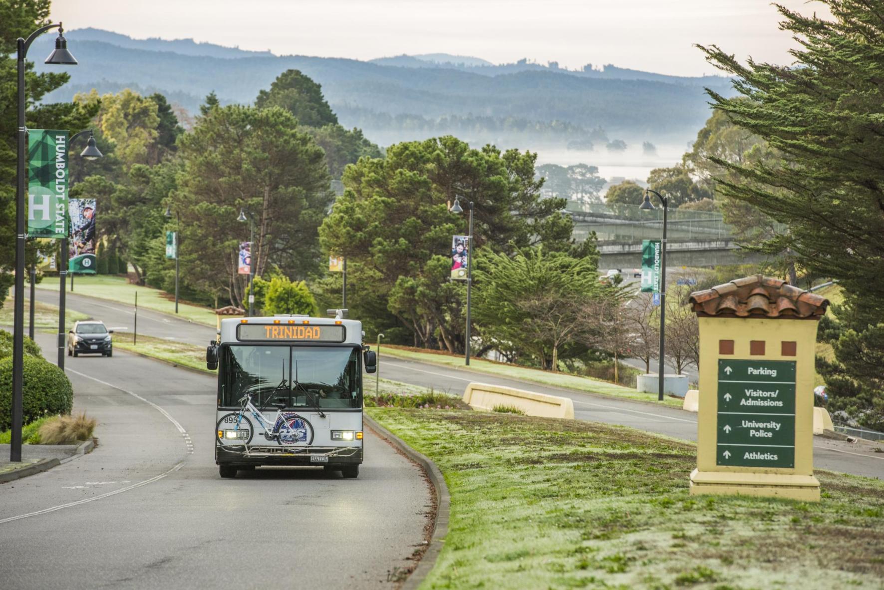 The Jack Pass is a transit pass that provides unlimited rides on local and regional buses. It's free to students and heavily discounted for faculty/staff