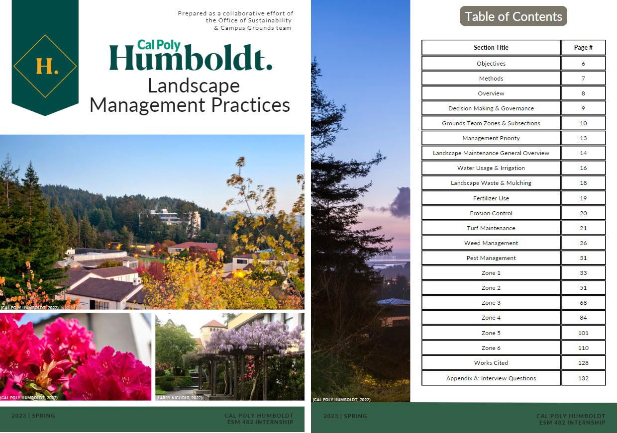 Click to online publication of the Cal Poly Humboldt Landscape Management Plan