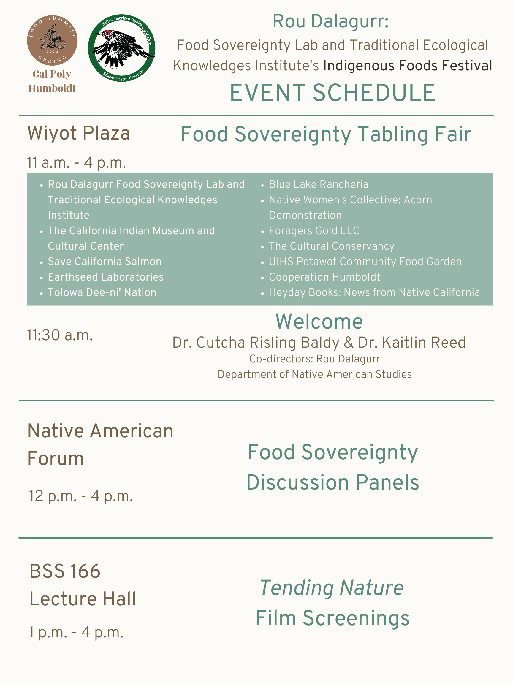 Indigenous Food Festival Program