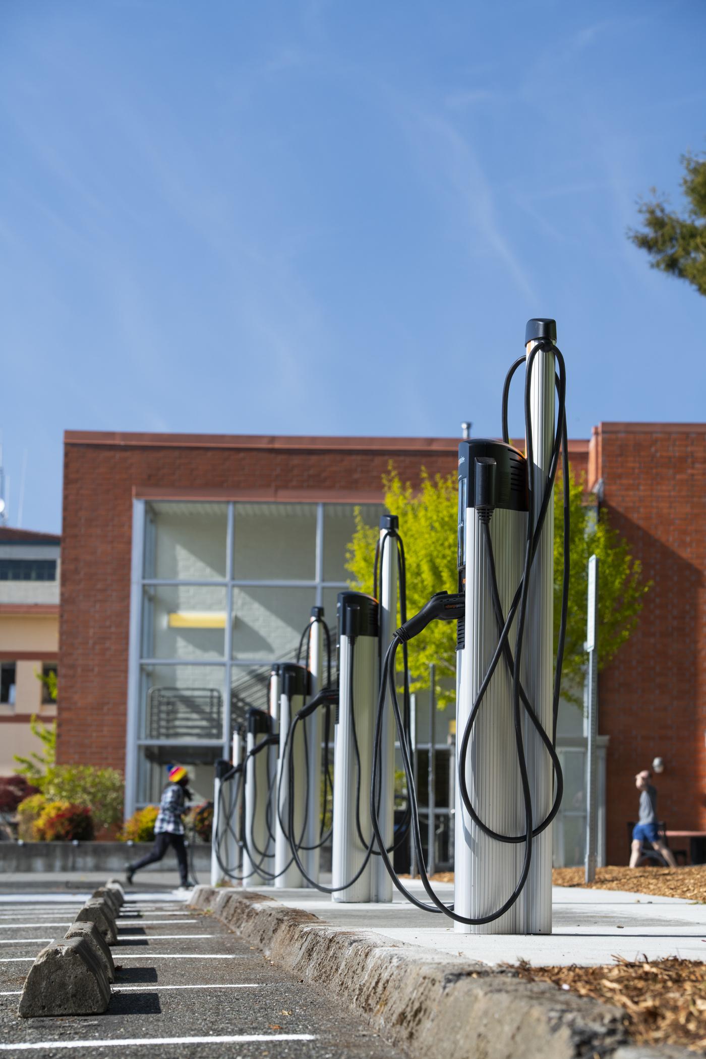 Cal Poly Humboldt is committed to supporting Electric Vehicles as a sustainable transportation option for our campus community, as they help to reduce Greenhouse Gas emissions and improve ambient air quality. The University provides employees, students, a